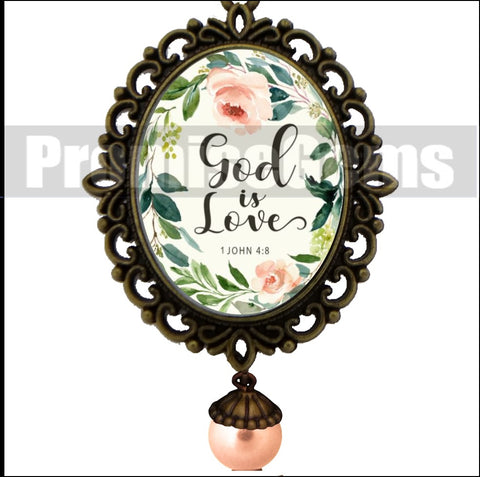 God Is Love Verse Necklace - Inspirational Bible Verse Jewelry | PromiseGems