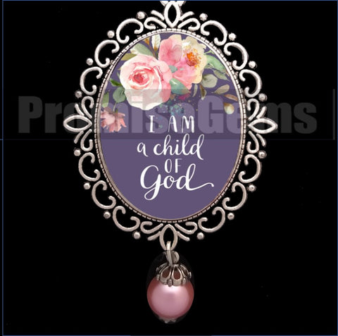 I Am A Child Of God Necklace - Inspirational Bible Verse Jewelry | PromiseGems