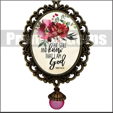 Psalm 46:10 Necklace |  PromiseGems