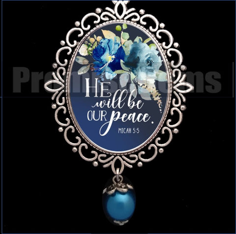 Bible Verse For Peace Necklace - Inspirational Bible Verse Jewelry | PromiseGems