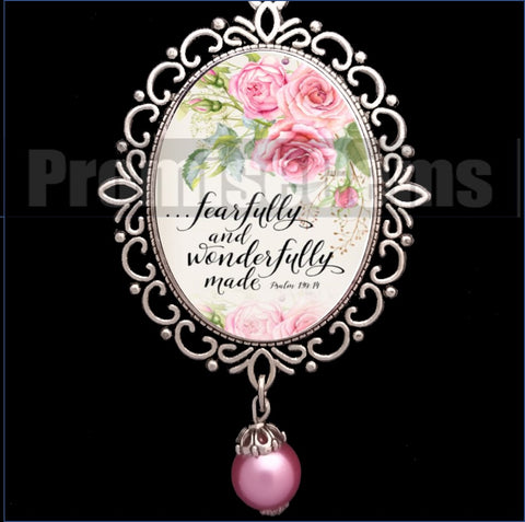 Wonderfully and Fearfully Made Necklace - Inspirational Bible Verse Jewelry | PromiseGems